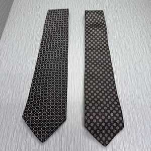 Marc Jeffries Liberty of London Silk Ties Lot of 2 Mens Geometric Print